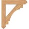 Ekena Millwork Merced Arts and Crafts Smooth Bracket w/ Offset Brace, Western Red Cedar, 7 1/2"W x 36"D x 40"H BKT0806X36X40MRC03SWR - alternate 2